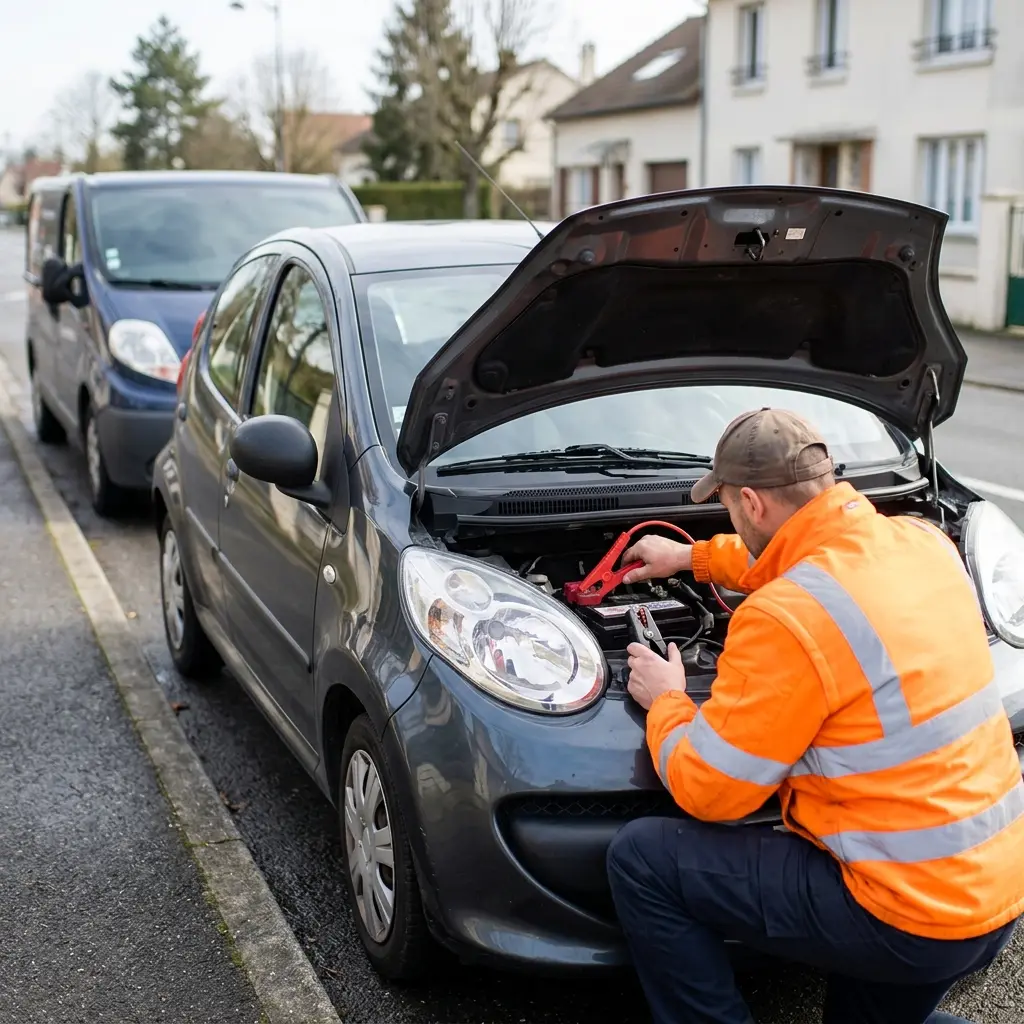 Comment se déroule l’intervention de dépannage batterie à Villepinte ?