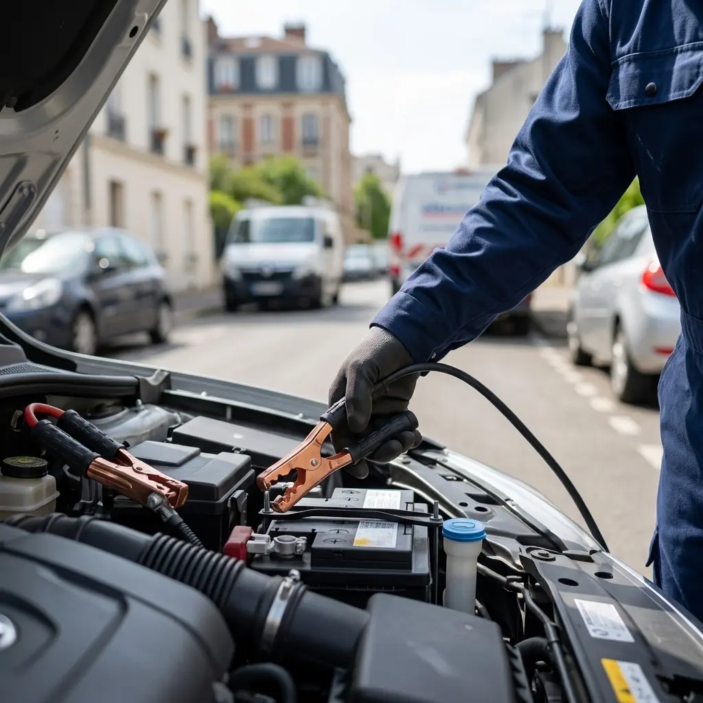 Comment se déroule le dépannage batterie à Île-Saint-Denis ?
