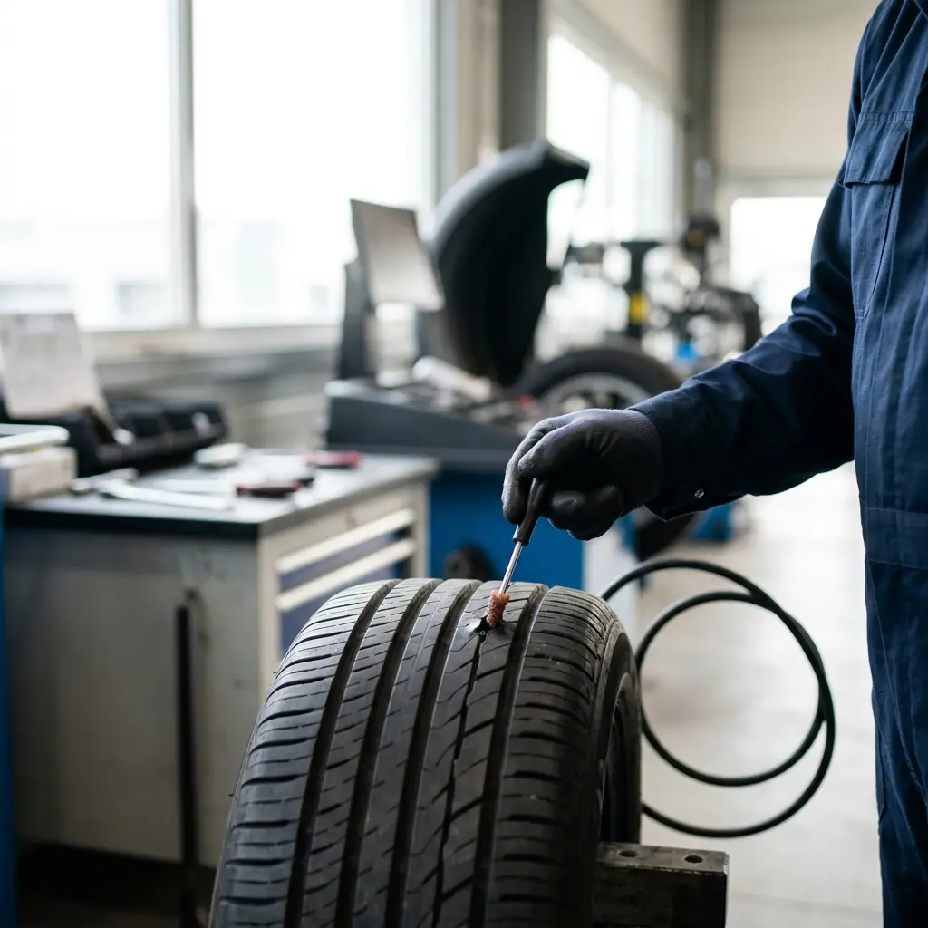 Le processus technique pour remettre votre pneu en état