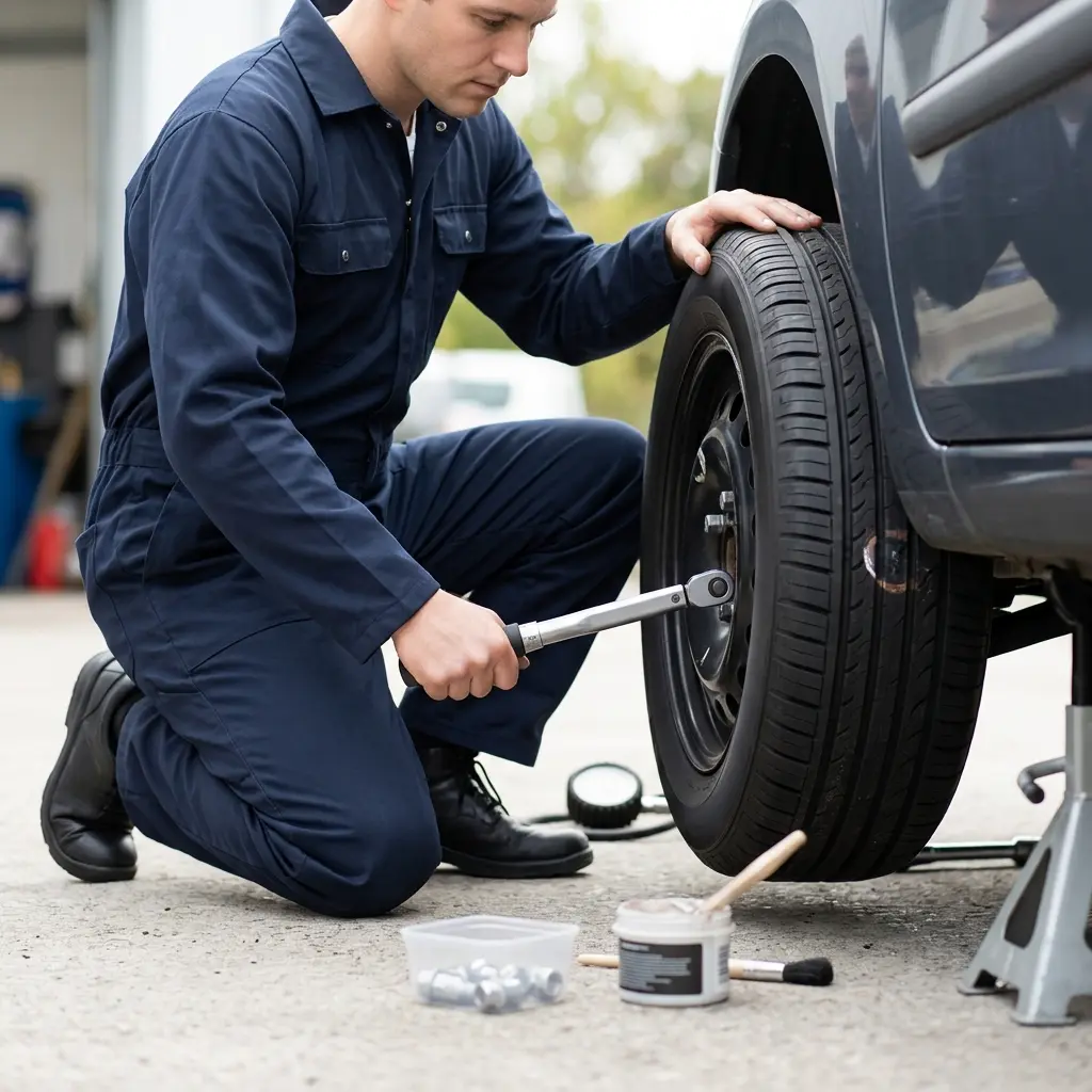 Une approche technique pour un remplacement de roue sécurisé