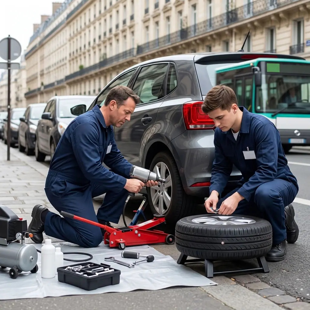 Dépannage crevaison Paris (75000)