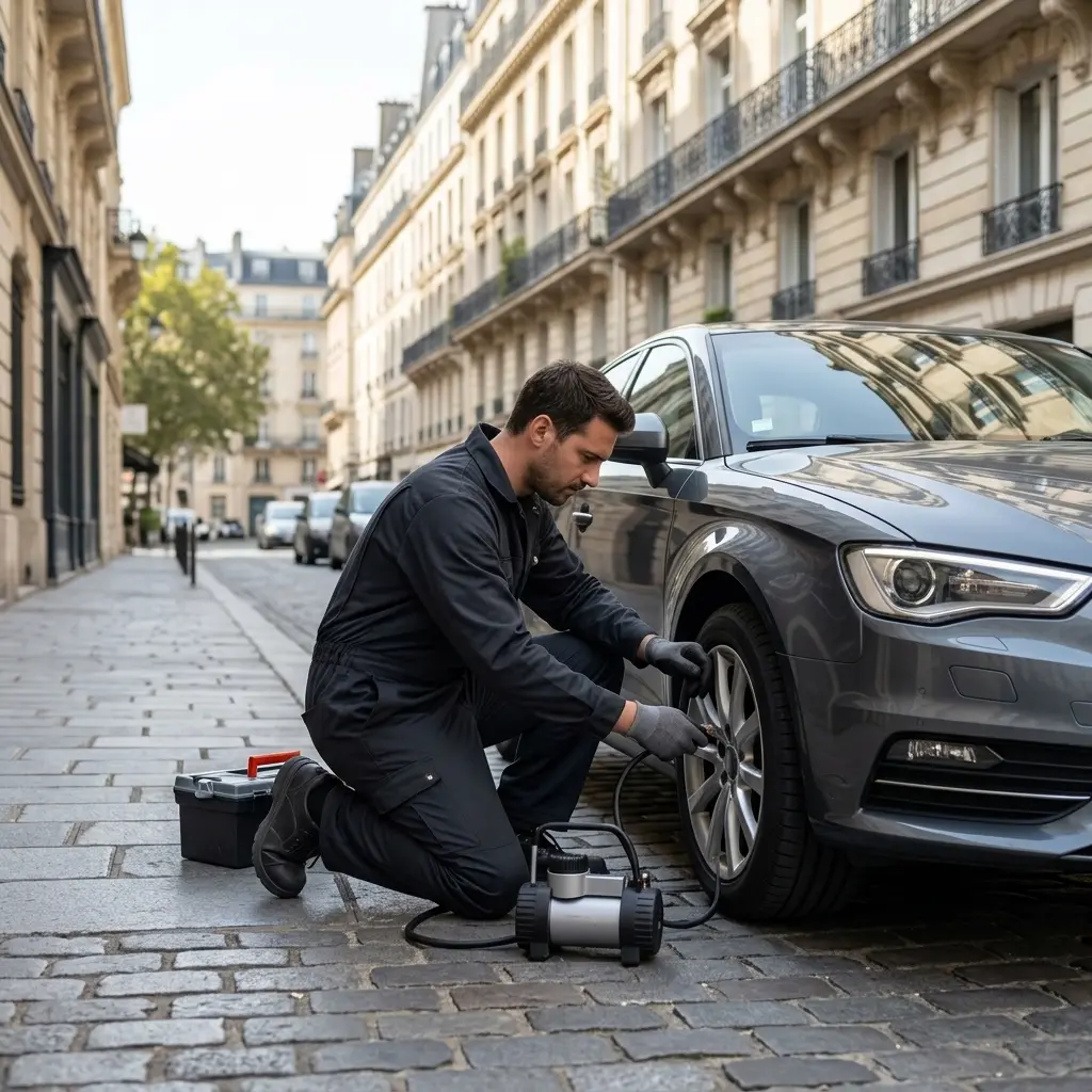 Dépannage crevaison Paris 1 (75001)