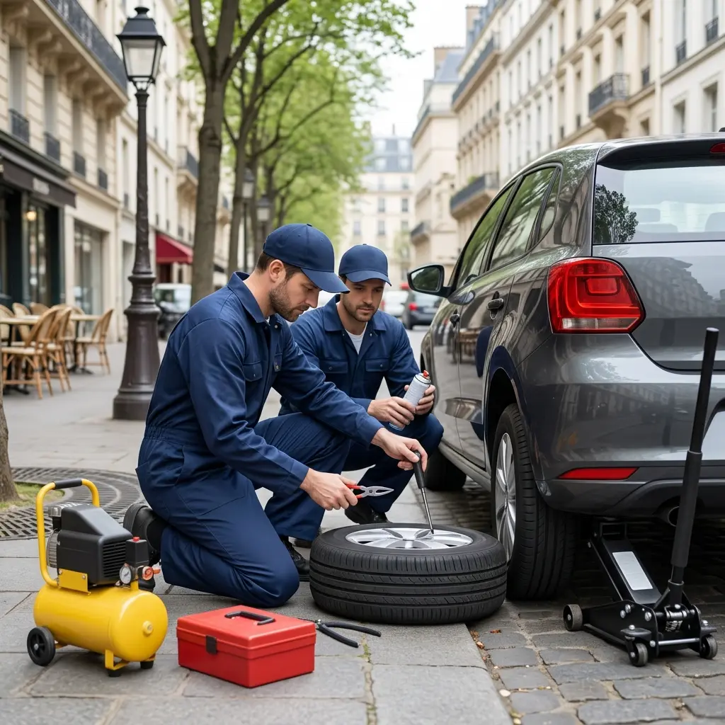 Dépannage crevaison Paris 2 (75002)
