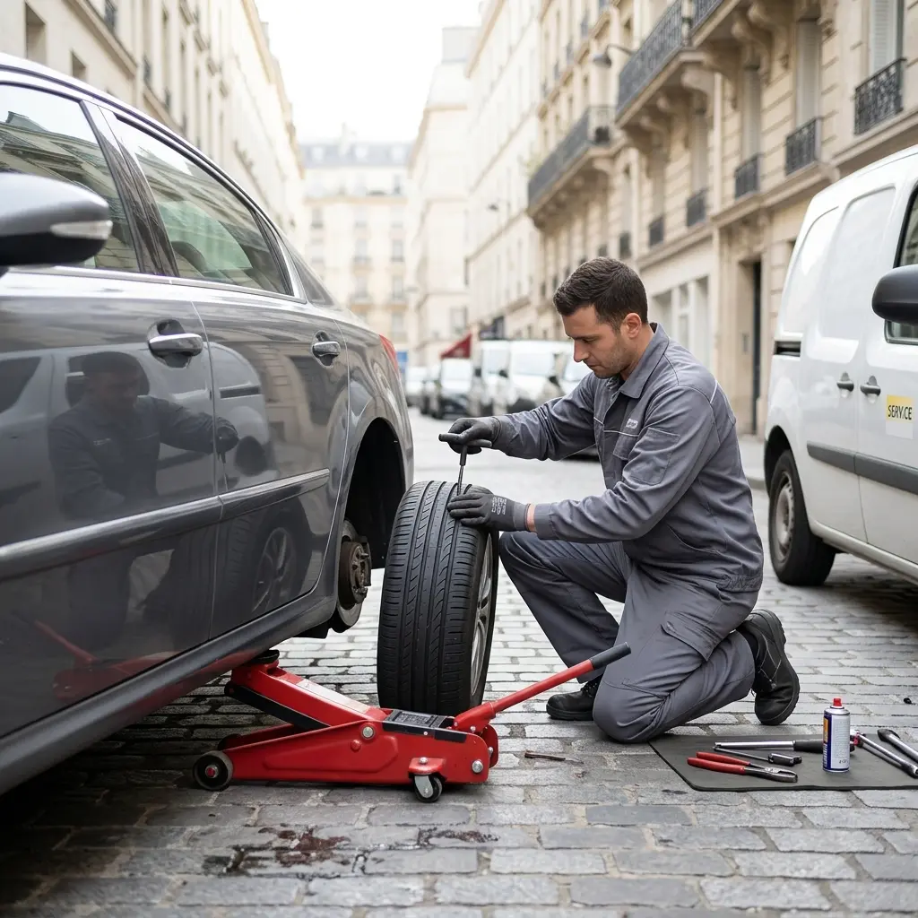 Dépannage crevaison Paris 3 (75003)