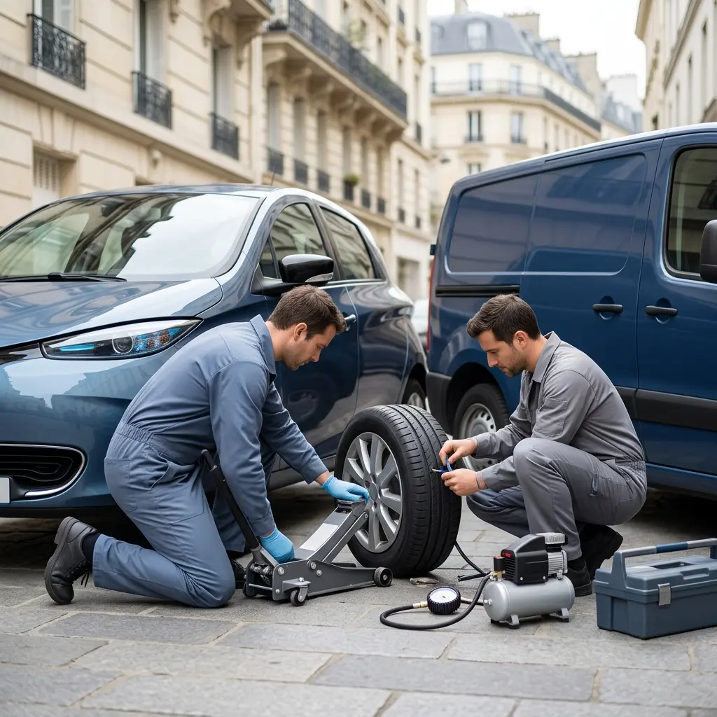 Pourquoi choisir notre dépannage crevaison à Paris 7e