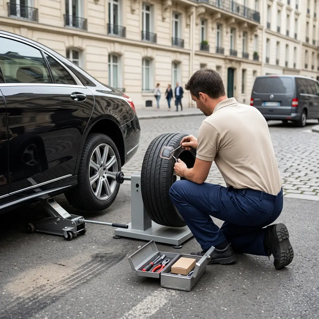Passer à l’action dès la découverte d’une crevaison à Paris 7e