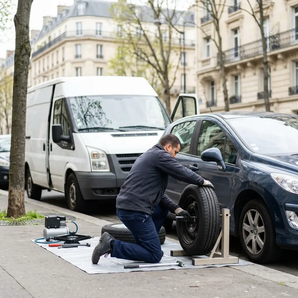 Dépannage crevaison Paris 15 (75015)