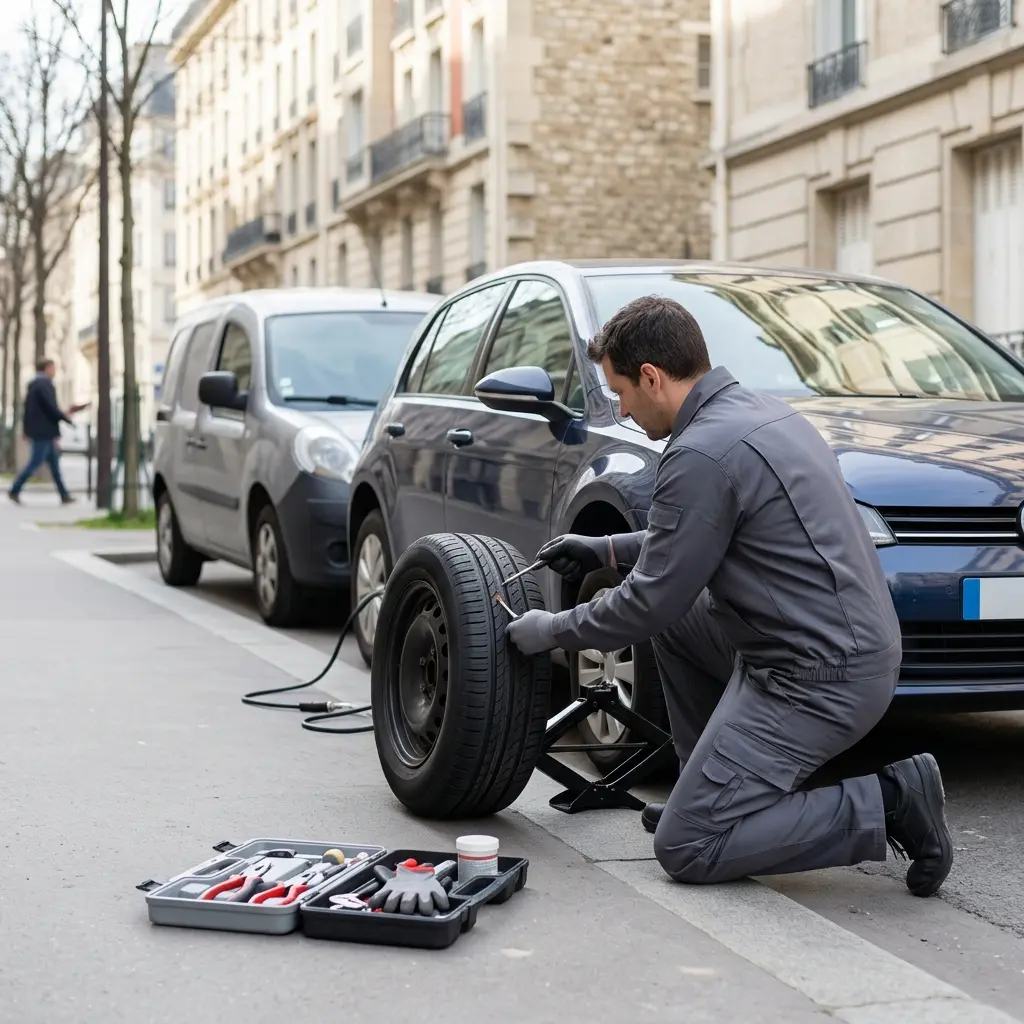 Dépannage crevaison Paris 20 (75020)