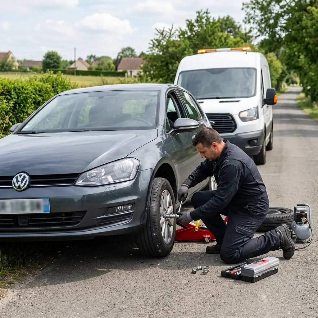 Comment réagir correctement en cas de crevaison à Servon ?