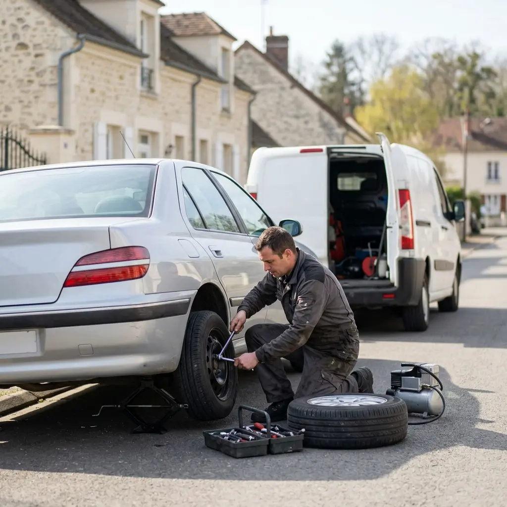 Une approche technique pour un dépannage crevaison rapide