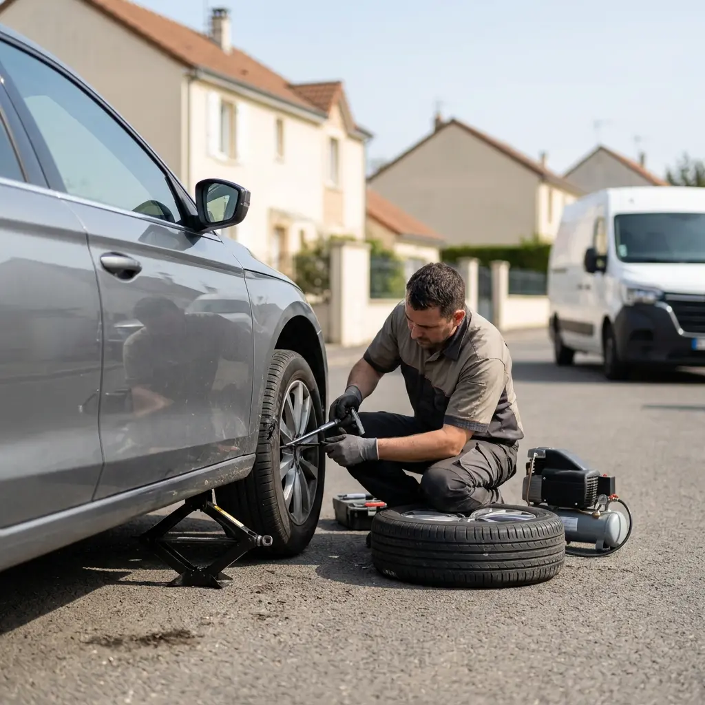 Comment réagir correctement lors d'une crevaison à Cesson ?