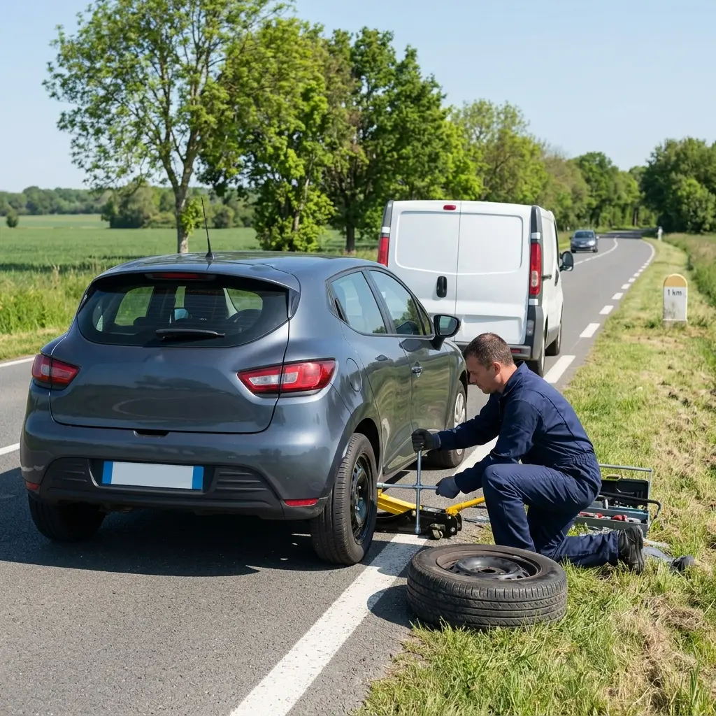 Dépannage crevaison Bois-le-Roi (77590)