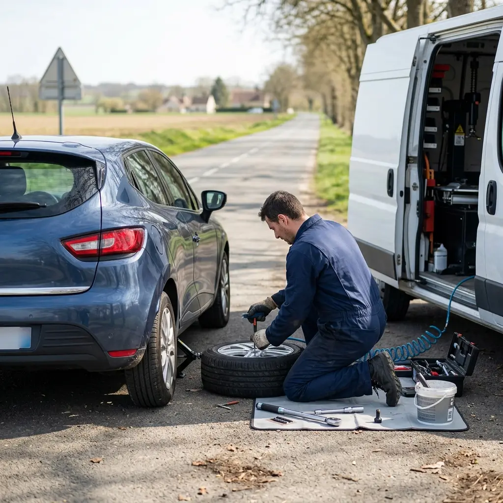 Adopter les bons gestes en cas de pneu à plat