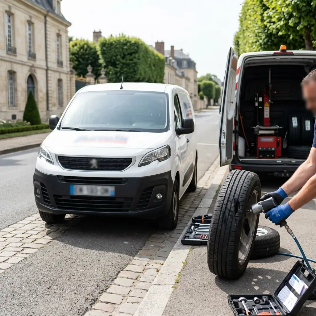 Comment réagir face à un pneu dégonflé à Versailles