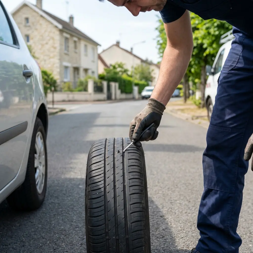 Réflexes à adopter lors d'une crevaison