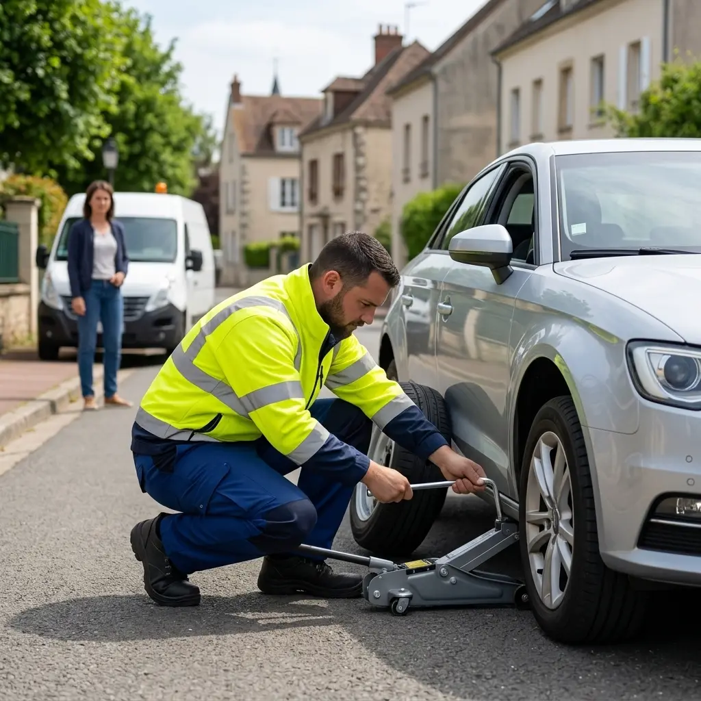Les bons gestes à adopter lors d'une crevaison à Jouy-en-Josas