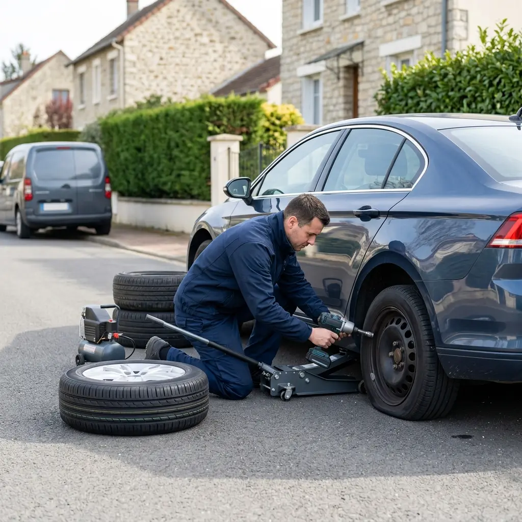 Comment réagir face à une crevaison à Andrésy ?