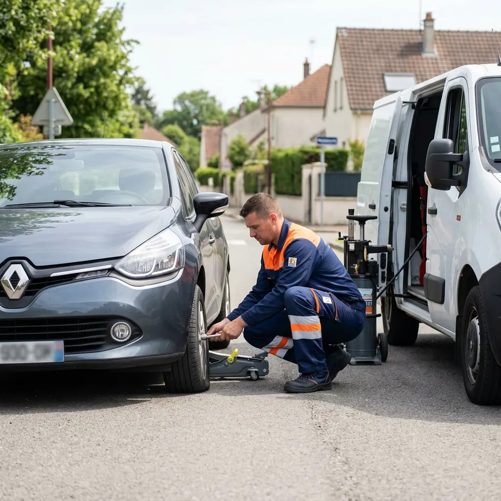 Les gestes essentiels en cas de crevaison à Beynes