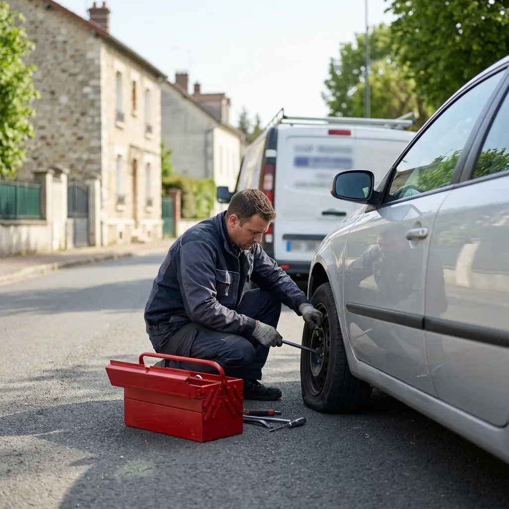 Bons réflexes à Villennes-sur-Seine quand votre pneu se crevait