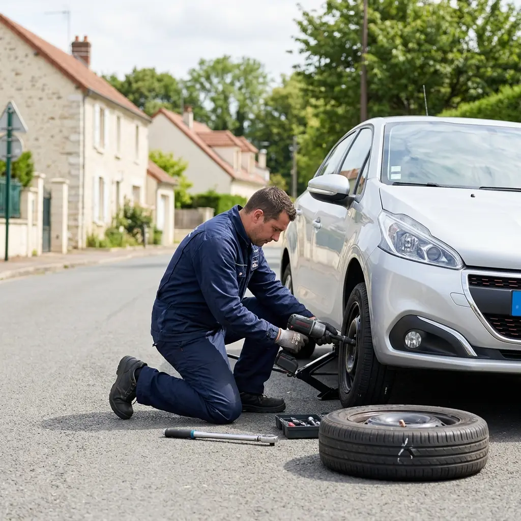 Les bons gestes à adopter en cas de crevaison à Épône