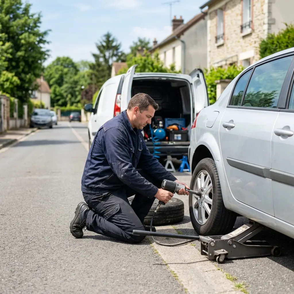Les bons gestes à adopter lors d'une crevaison aux Essarts-le-Roi