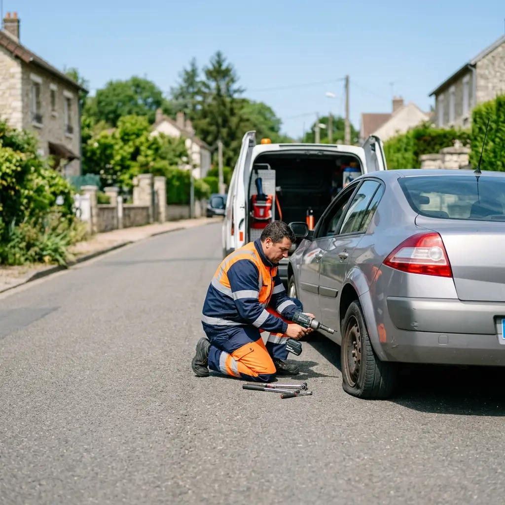 Dépannage crevaison Queue-les-Yvelines (78940)