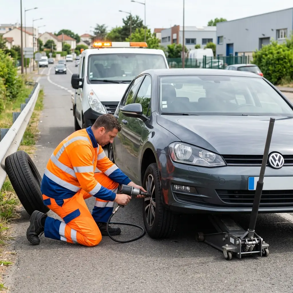 Dépannage crevaison Carrières-sous-Poissy (78955)