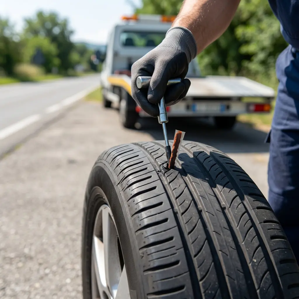 Précautions lors d'un incident pneu