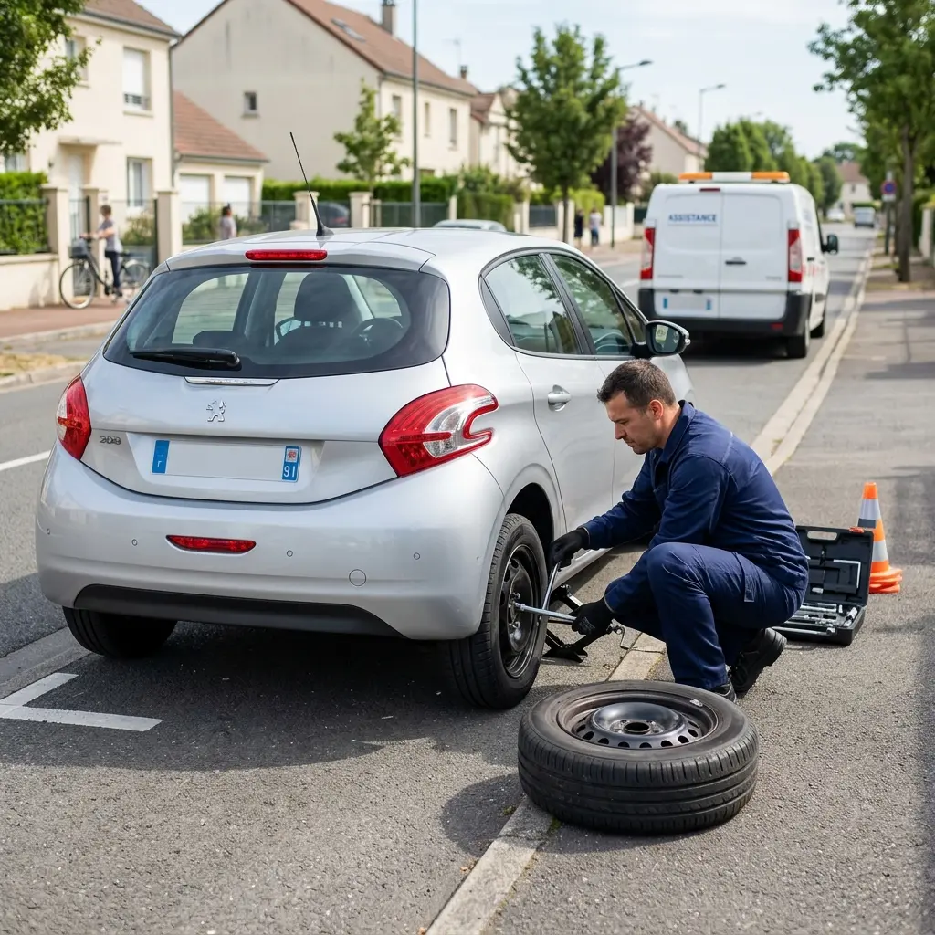 Les bons réflexes en cas de crevaison à Athis-Mons
