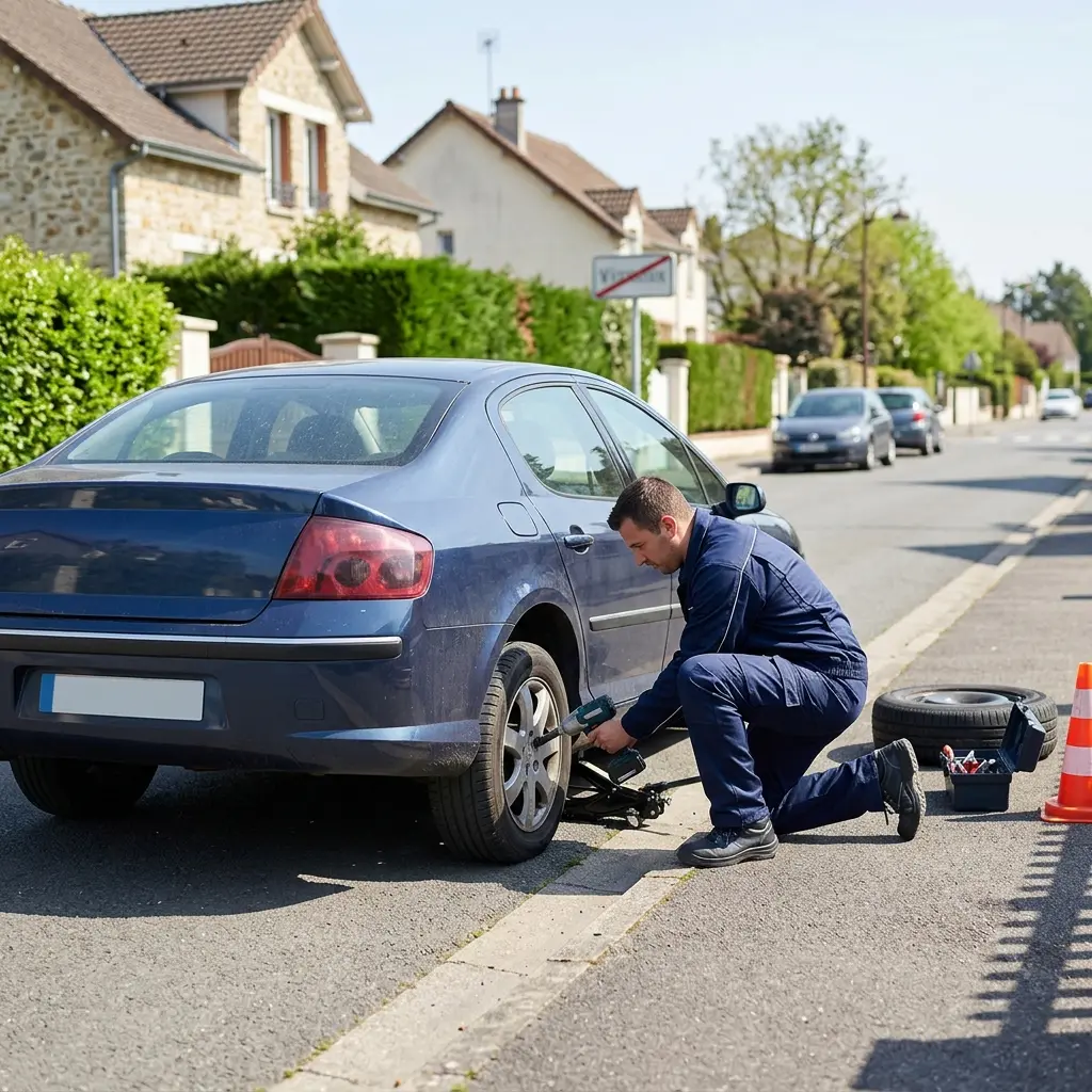 Comment réagir correctement lors d'une crevaison à Vigneux-sur-Seine ?
