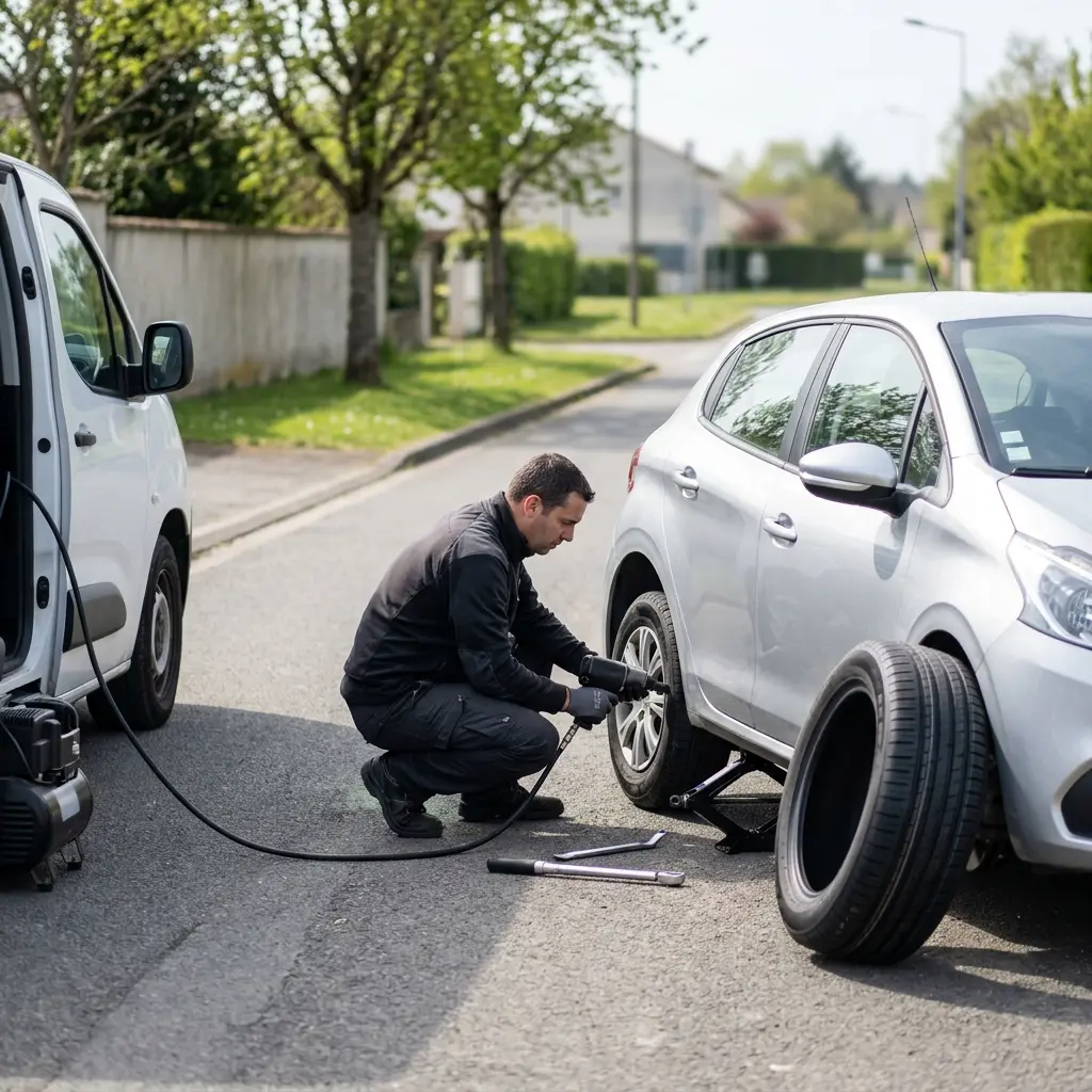 L'approche technique pour un dépannage de pneu réussi