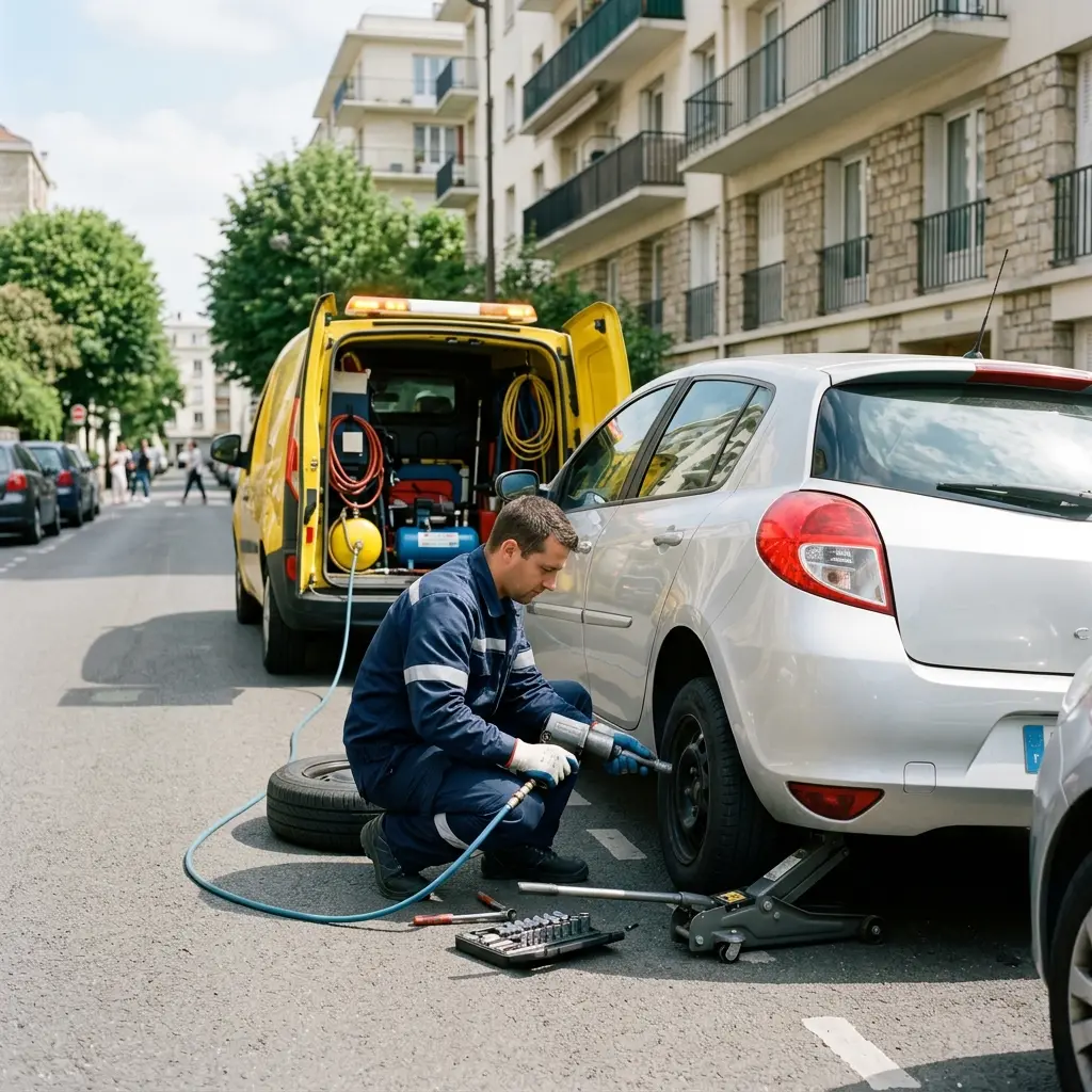 Le traitement professionnel de votre pneu crevé