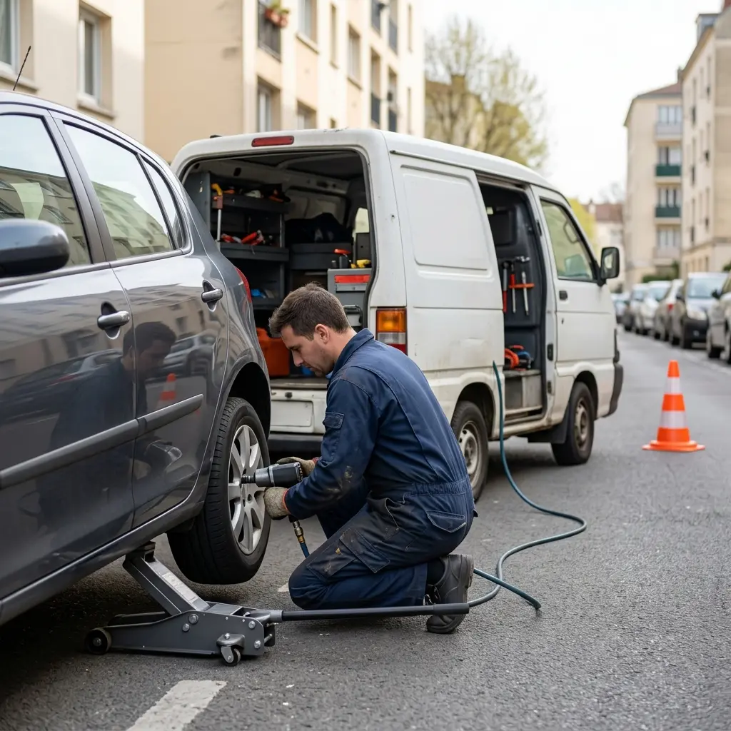 Comment réagir face à une crevaison à Clichy ?