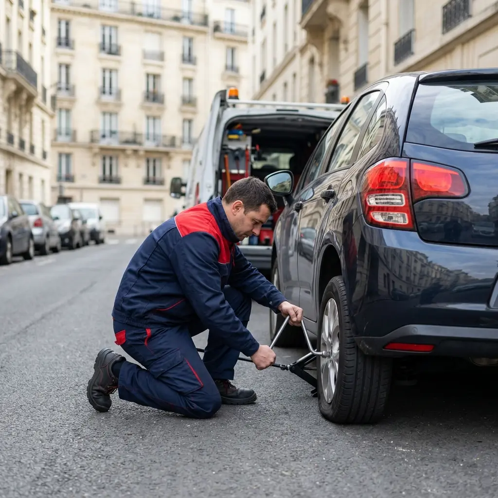 Les gestes essentiels lors d'une crevaison à Levallois-Perret
