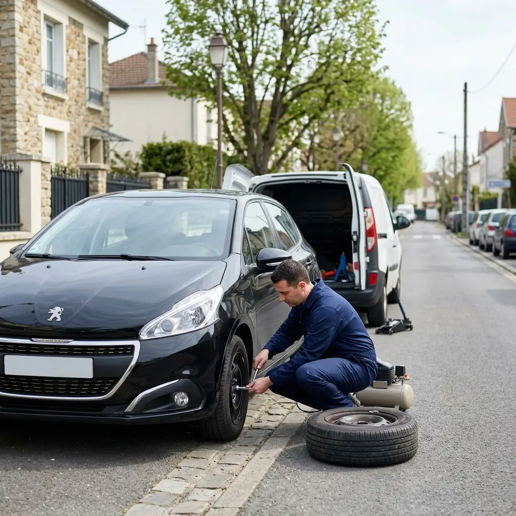 Les gestes essentiels en cas de crevaison à Asnières-sur-Seine
