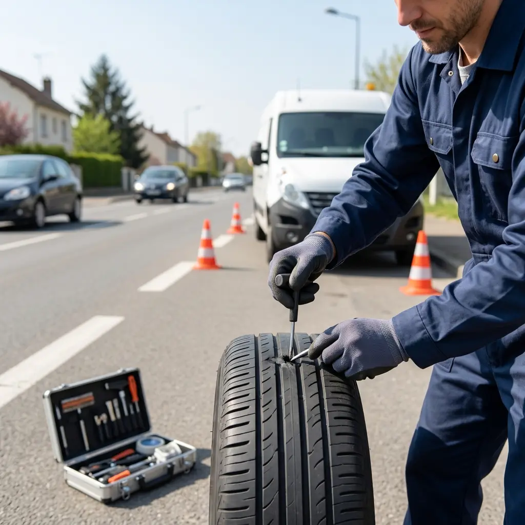 Comment réagir correctement face à un pneu crevé à Tremblay-en-France ?