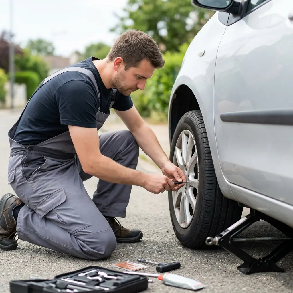 Les gestes essentiels en cas de crevaison à Île-Saint-Denis