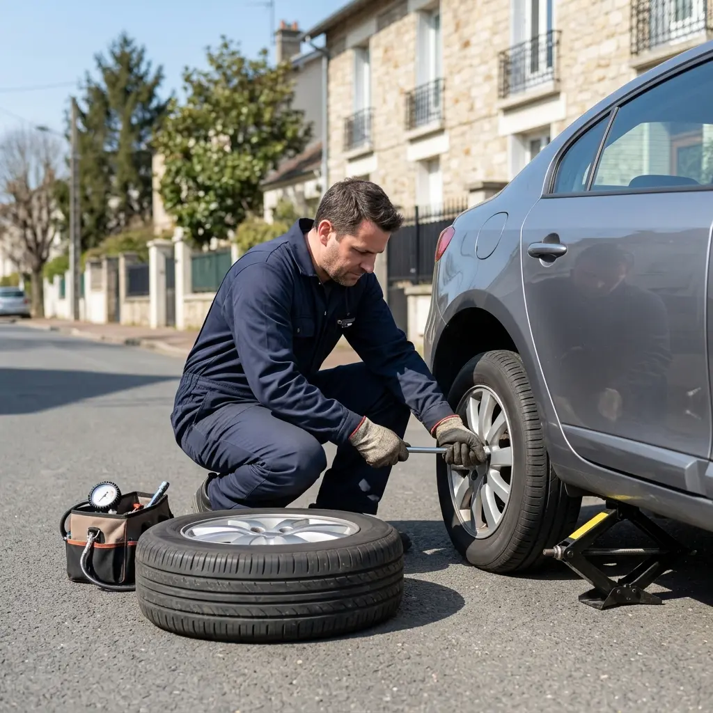 Les bons gestes en cas de crevaison à Fontenay-sous-Bois