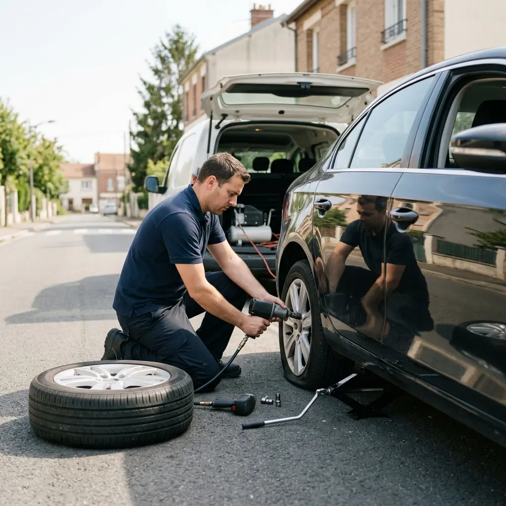 Les bons gestes à adopter lors d'une crevaison à Alfortville