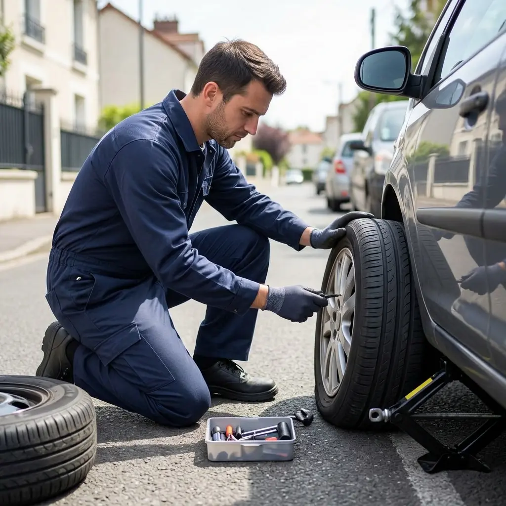 Comment réagir correctement lors d'une crevaison à Saint-Mandé ?