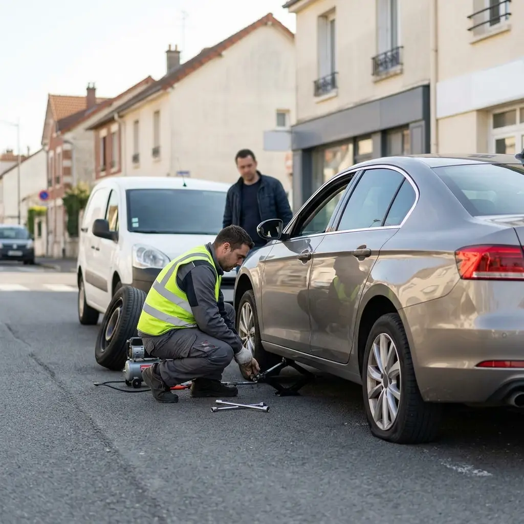 Dépannage crevaison Villiers-sur-Marne (94350)