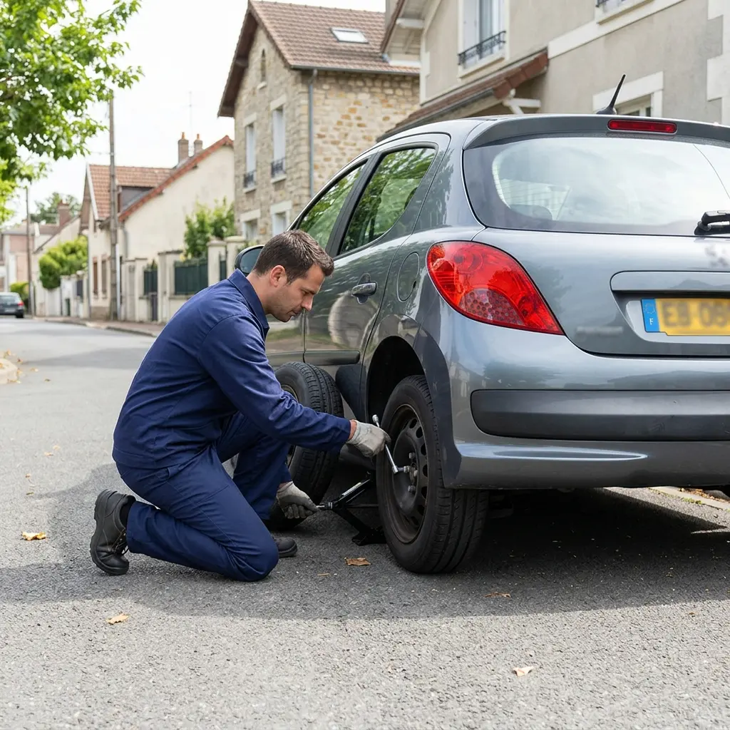 Adopter les bons gestes en cas de crevaison