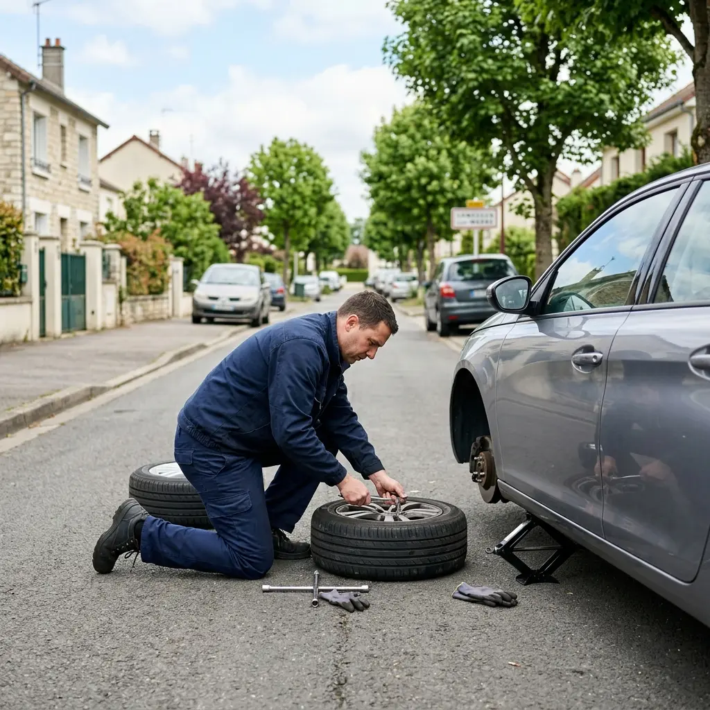 Comment réagir correctement en cas de crevaison à Ormesson-sur-Marne ?