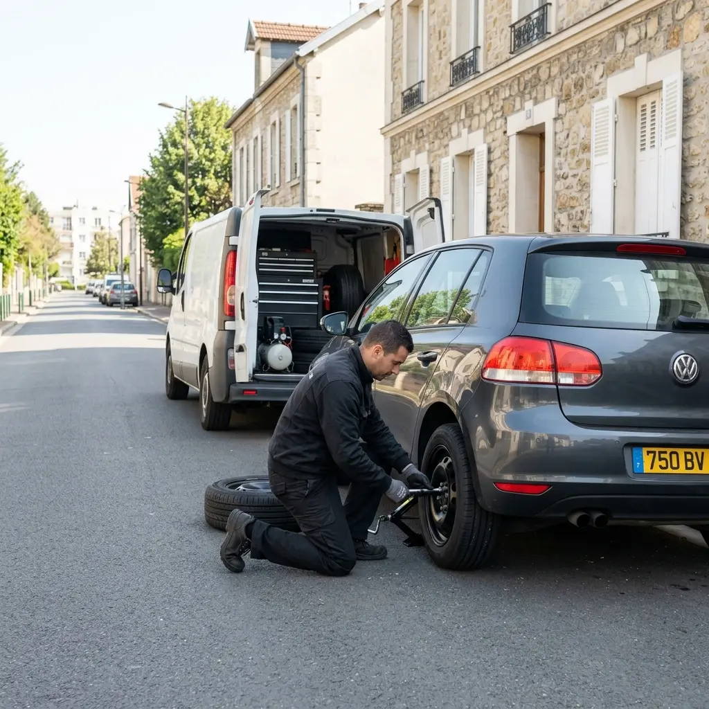 Les bons gestes à adopter lors d'une crevaison à Choisy-le-Roi