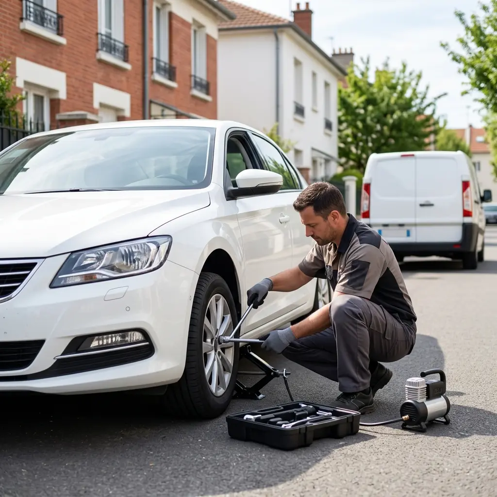 Comment réagir correctement face à un pneu crevé