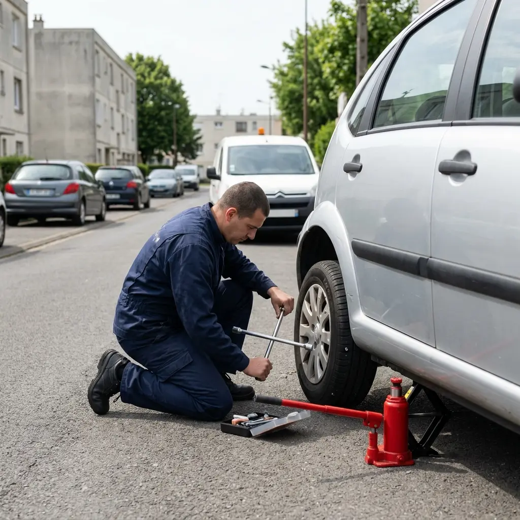Les gestes essentiels en cas de crevaison à Garges-lès-Gonesse