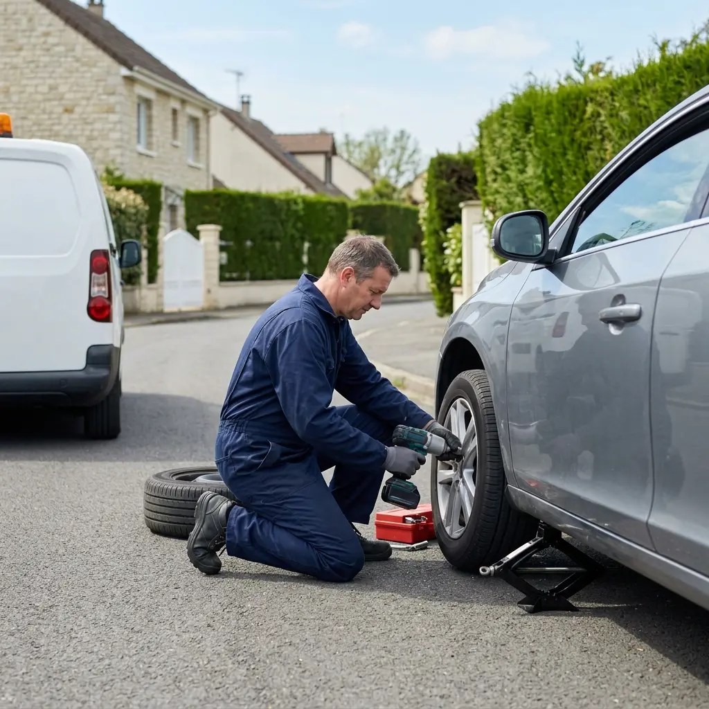 Comment réagir correctement face à un pneu crevé
