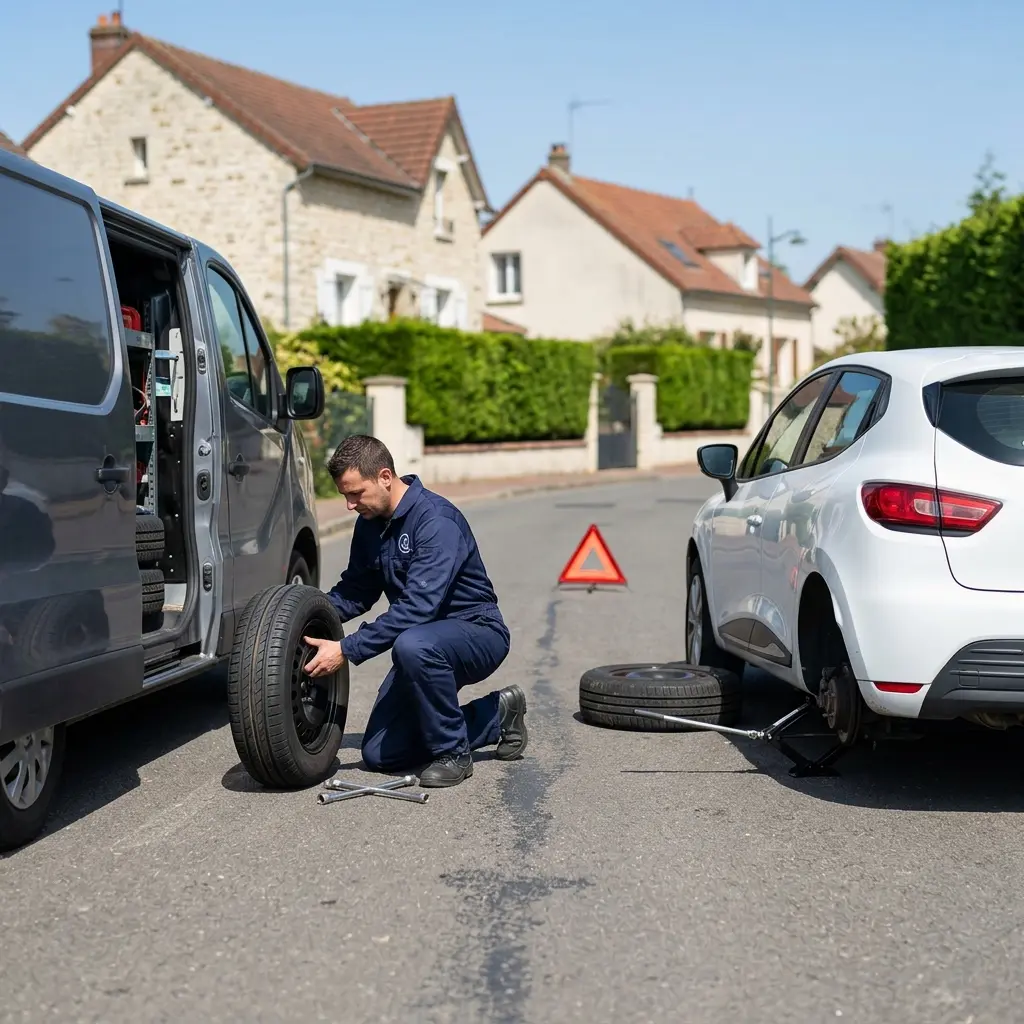 Adopter les bons gestes lors d'une panne de pneu