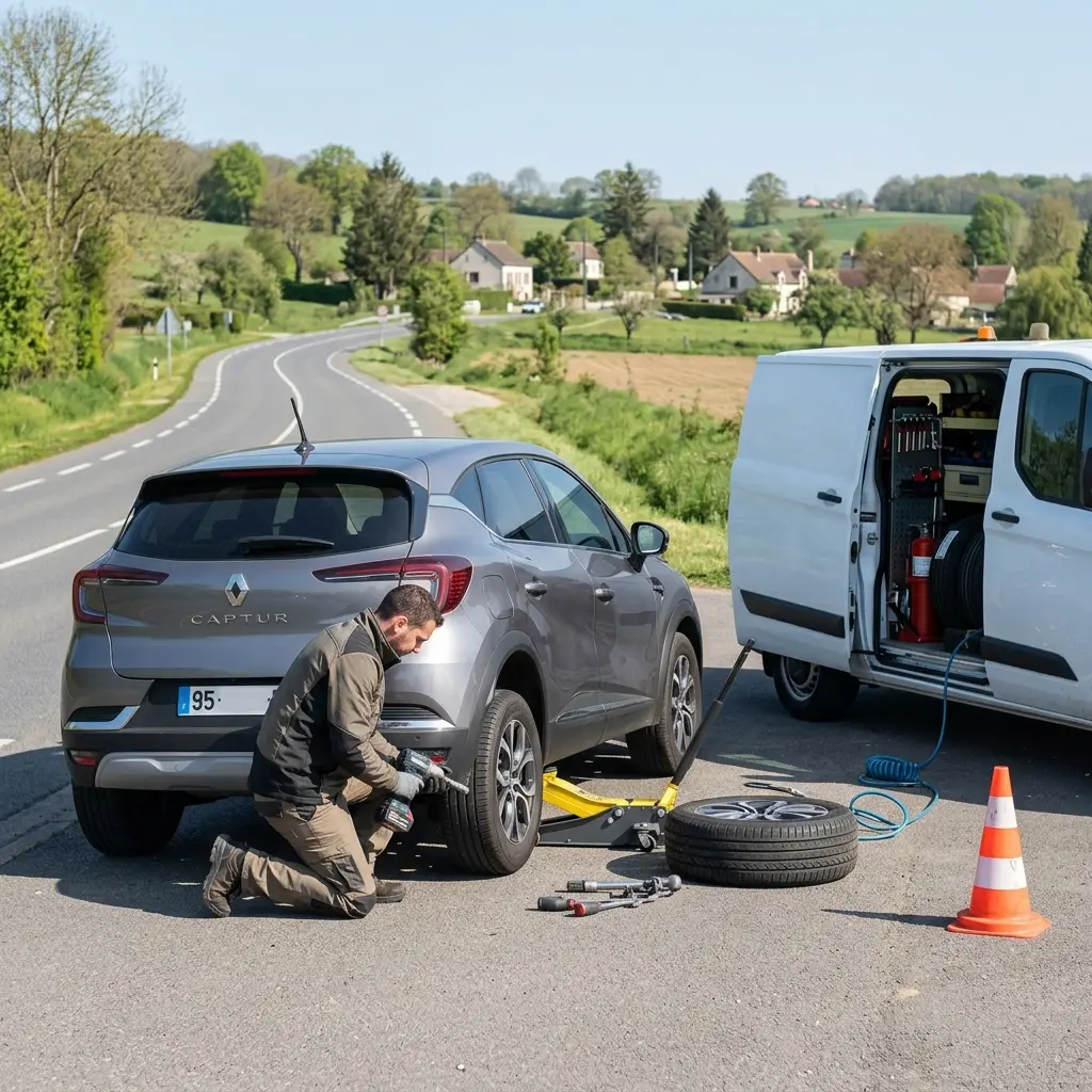 Dépannage crevaison Luzarches (95270)