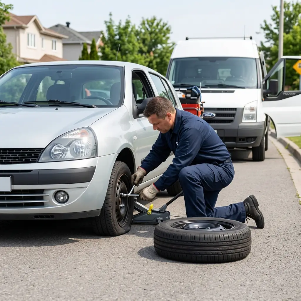 Les bons réflexes en cas de pneu crevé à Montmagny